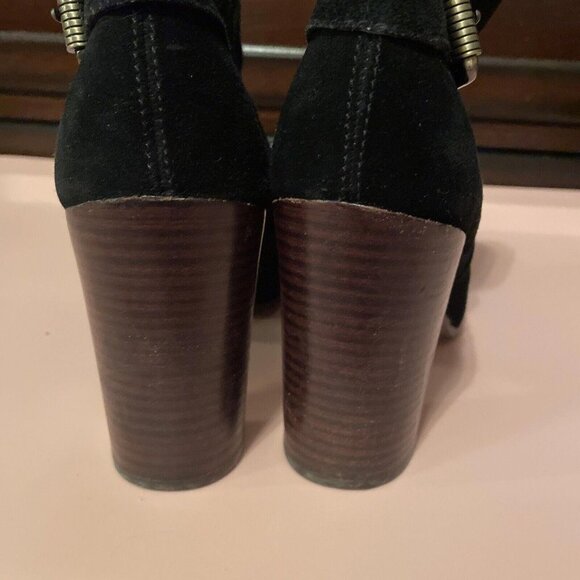 Sam Edelman Womens Black Suede Ankle Boots Size 9.5. Winter Boots. 4 Inch - Picture 10 of 11